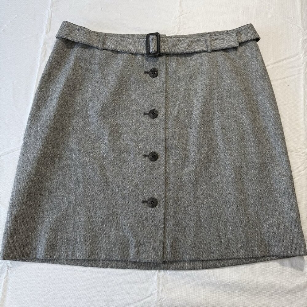 Ann Taylor Gray Mini Skirt